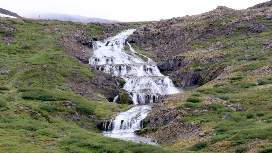 Impressive multi level waterfall