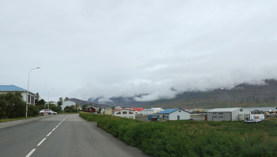 Main street in town