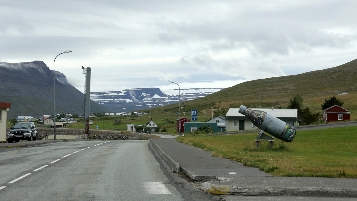 Plastic bottle sculpture