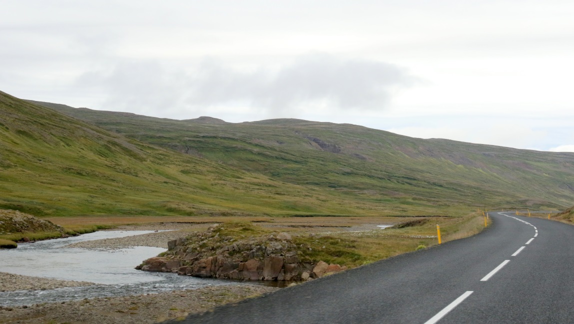 Route 61 follows the stream
