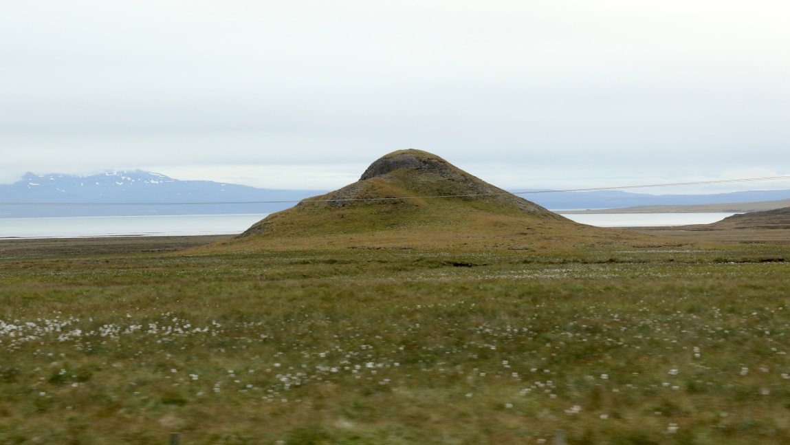 Odd grassy hill