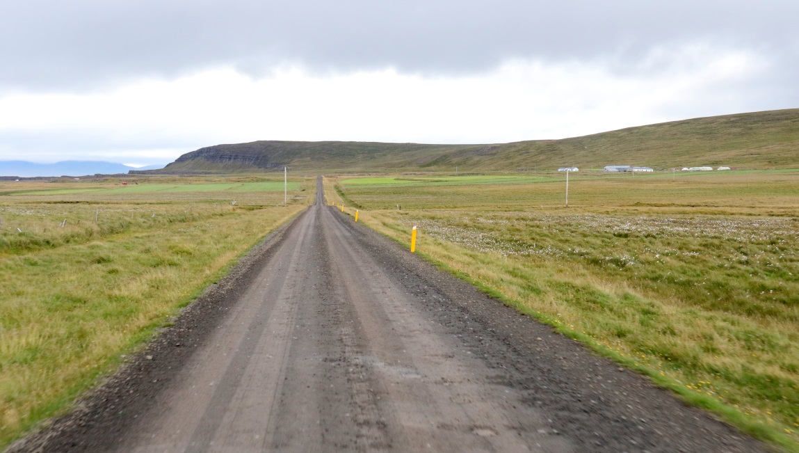 Straight stretch of road