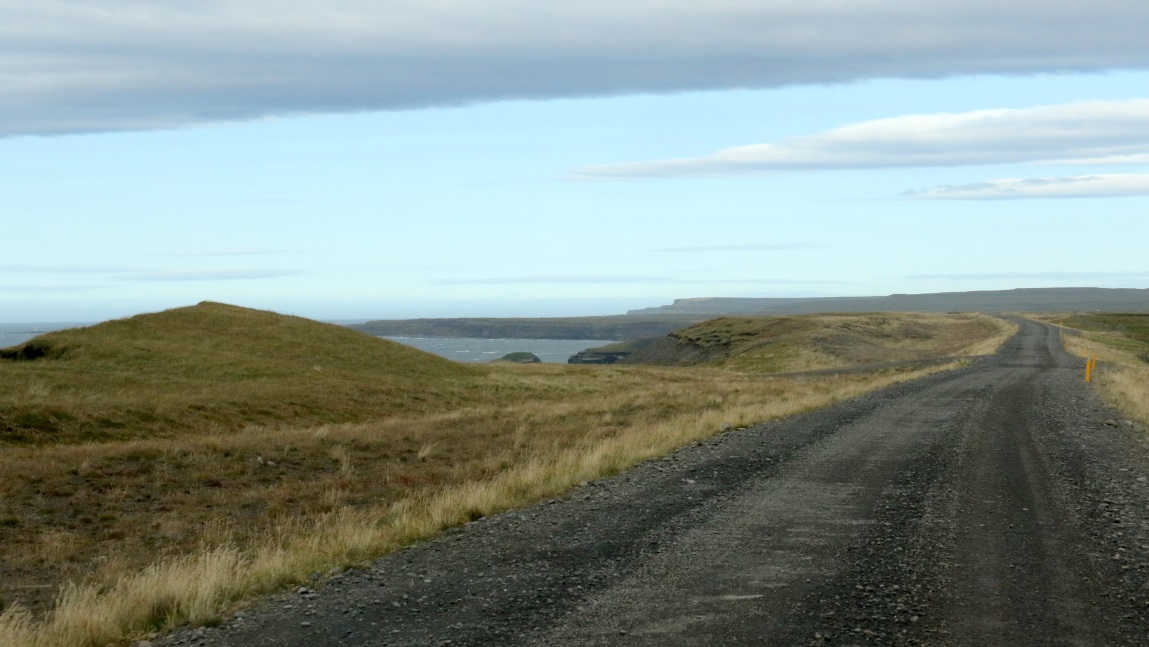 Next to the coast