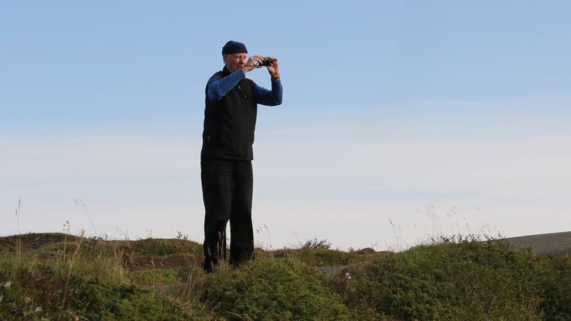 Dad taking pictures