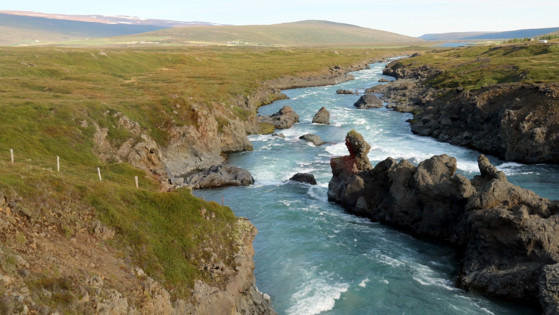 Road crosses the river