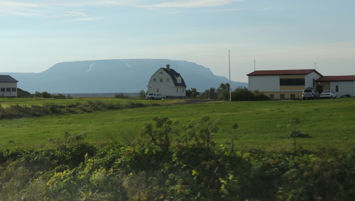 Traditional looking farm building