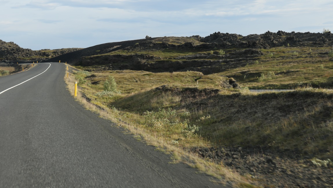 Crossing the lava field