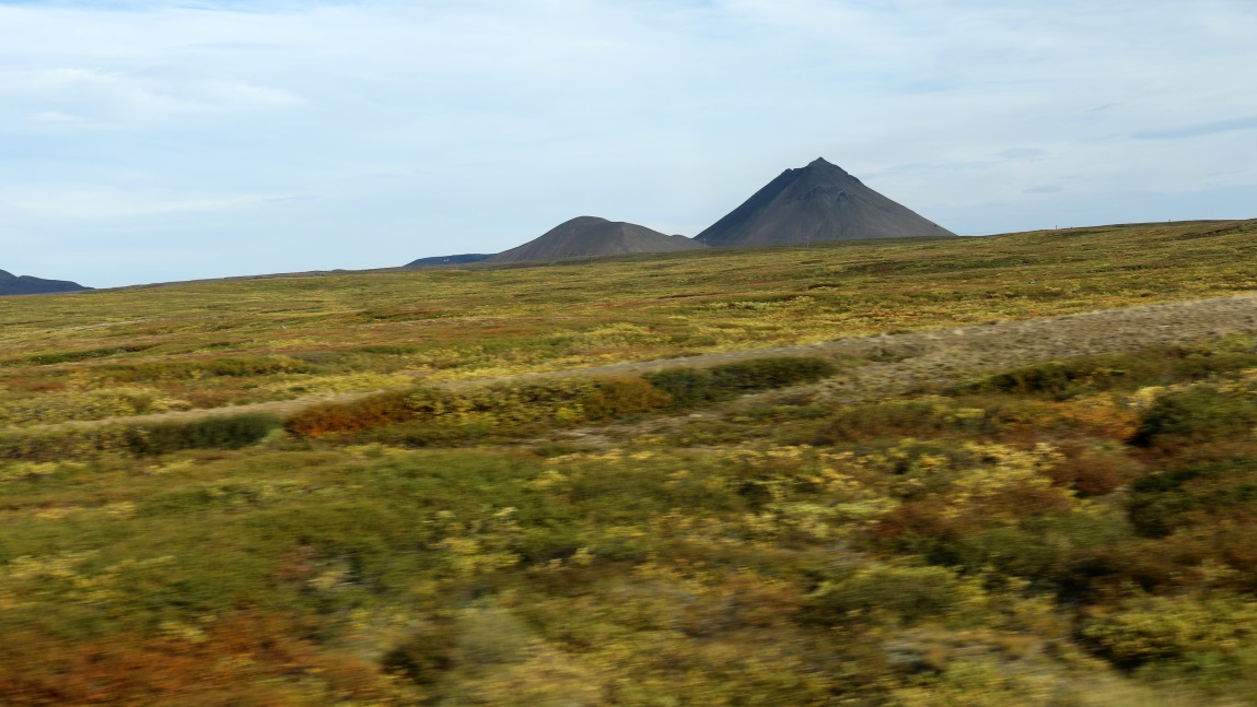Cone shaped mountain