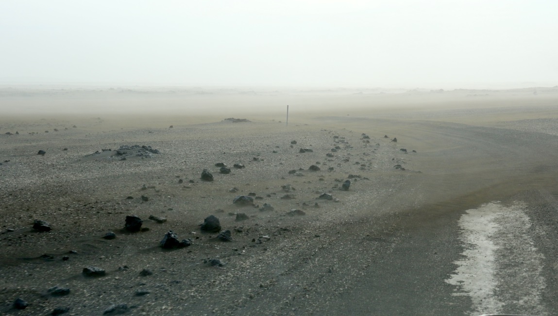 Trail across the landscape