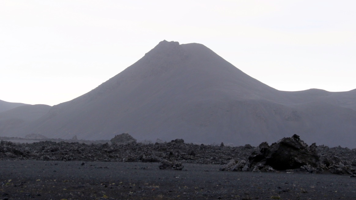 Cone shaped mountain