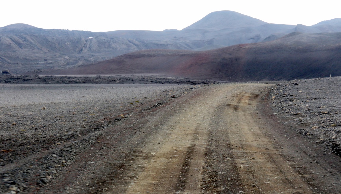 Swaths of red rock