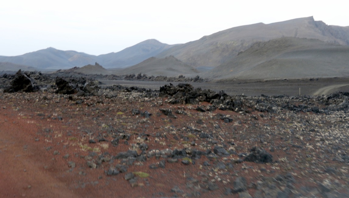 Jagged lava rocks