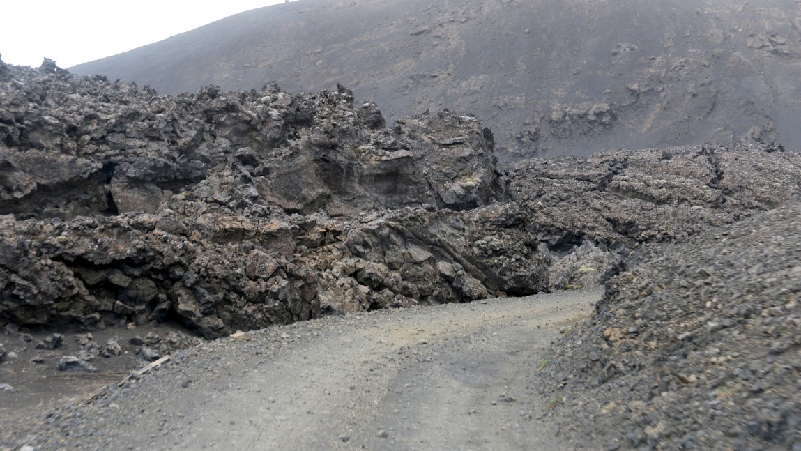 End of a lava flow
