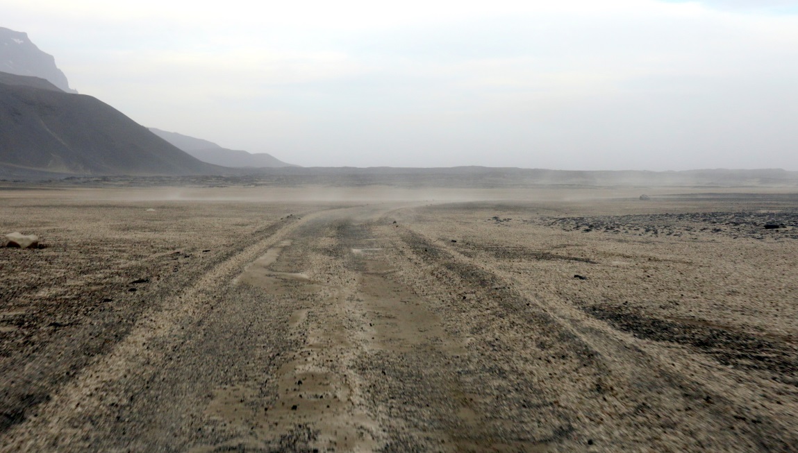 Some blowing dust