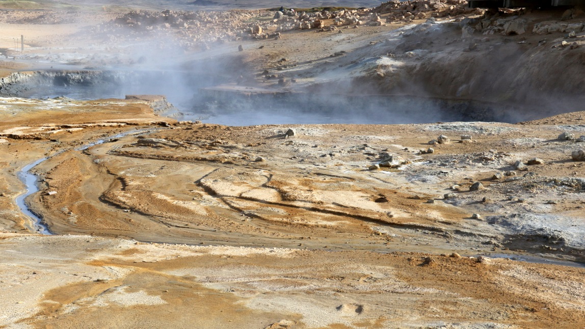 Boiling mud pool
