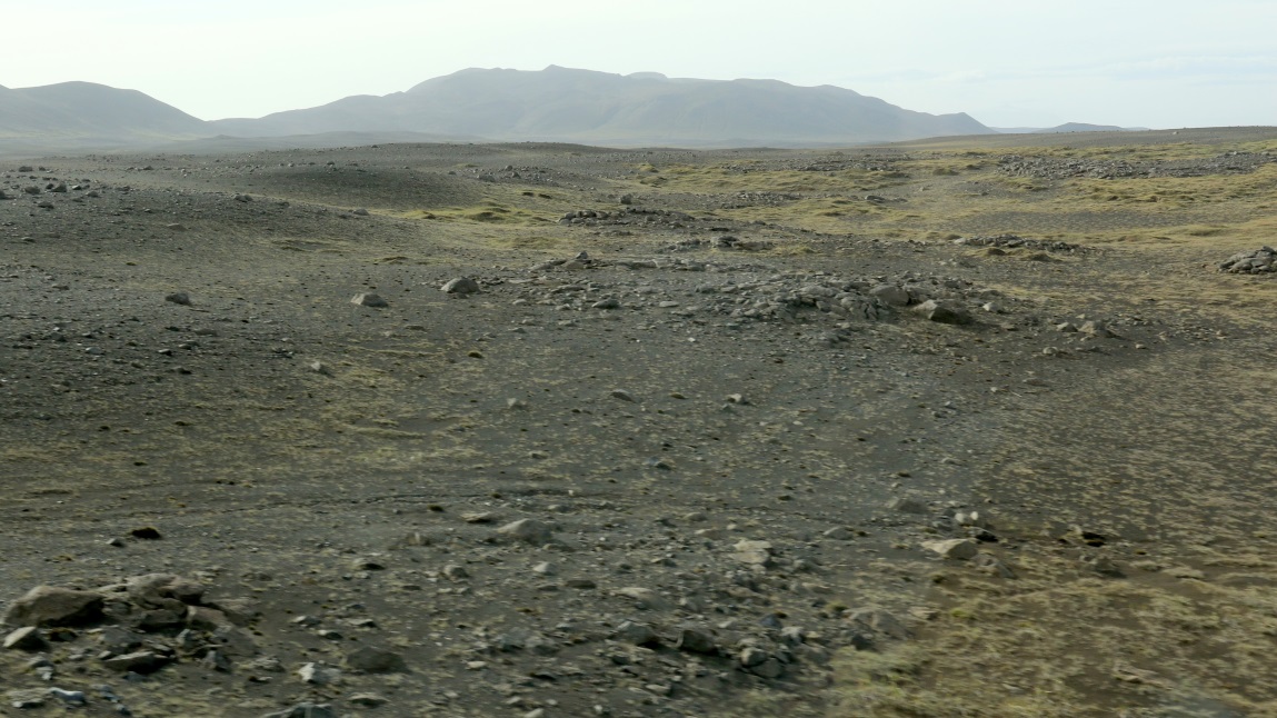 Rocky and grassy
