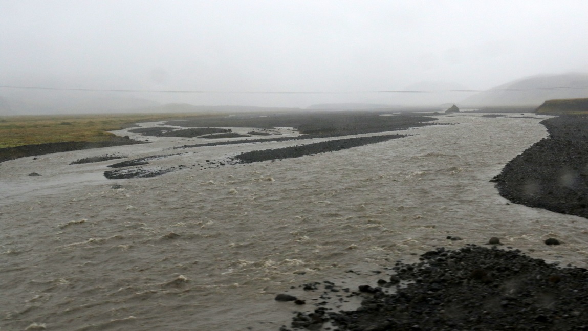 Mrdalsjkull Glacier River