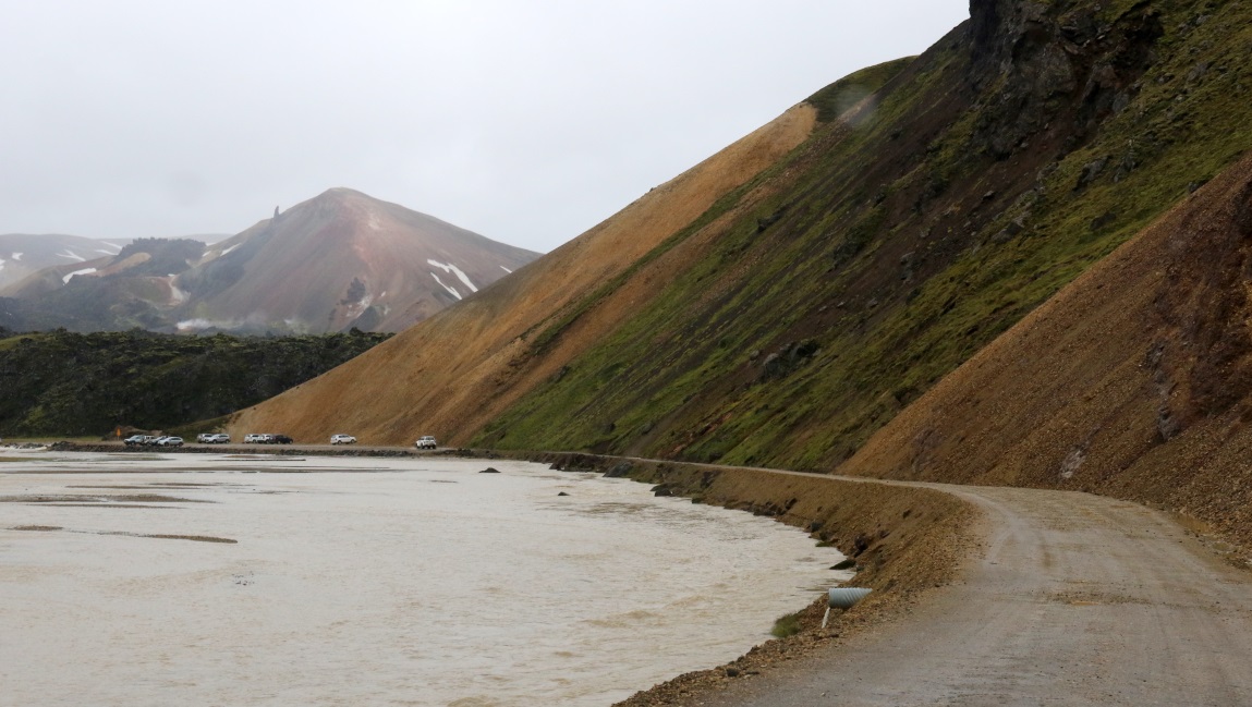 Parking area for Landmannalaugar