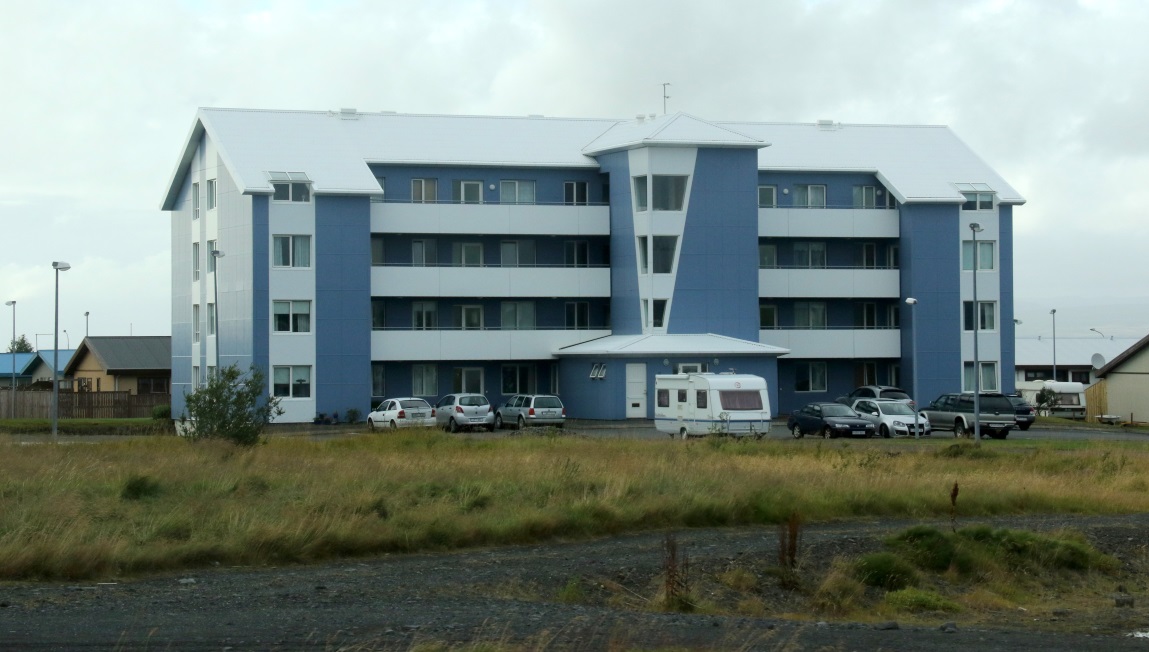 Modern apartment building