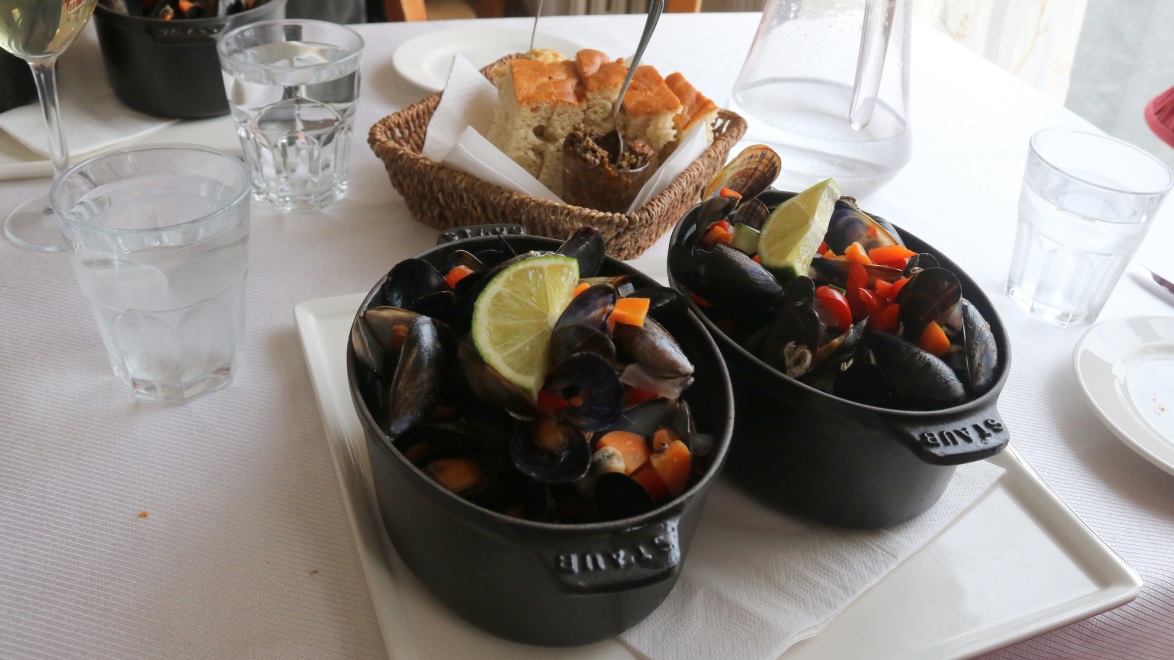 Then the mussels