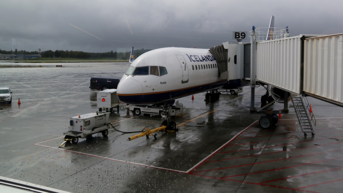 Our Icelandair airplane