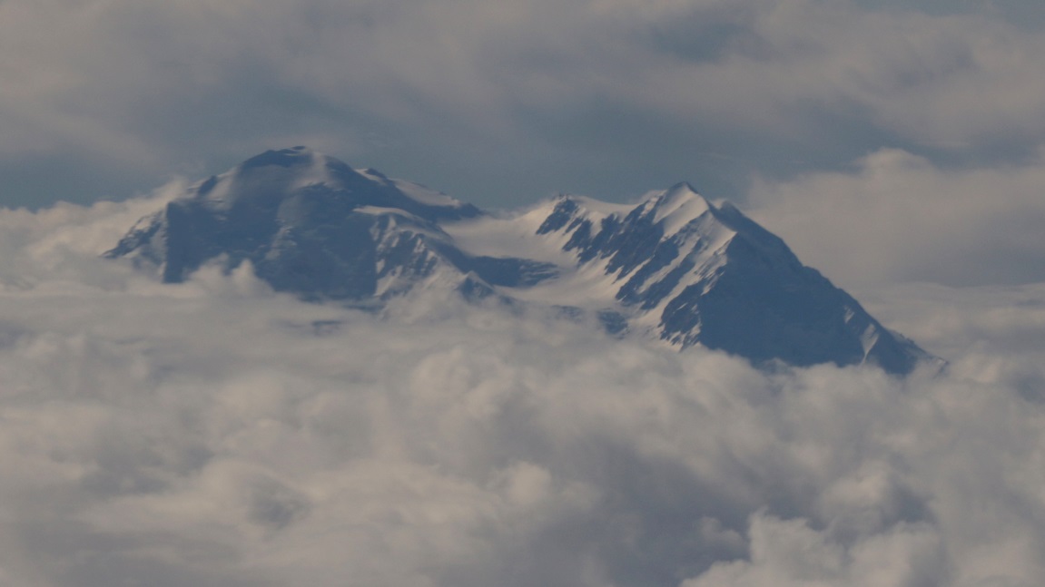 We passed close to Mt. McKinley