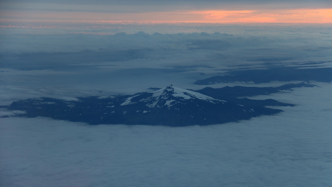 Wider view of the Snfells Volcano