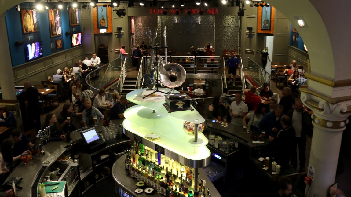 Inside the Hard Rock Cafe Glasgow