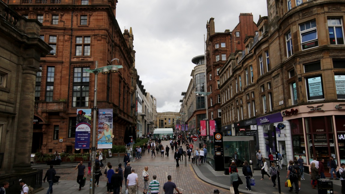 Looking North up Buchannan Street