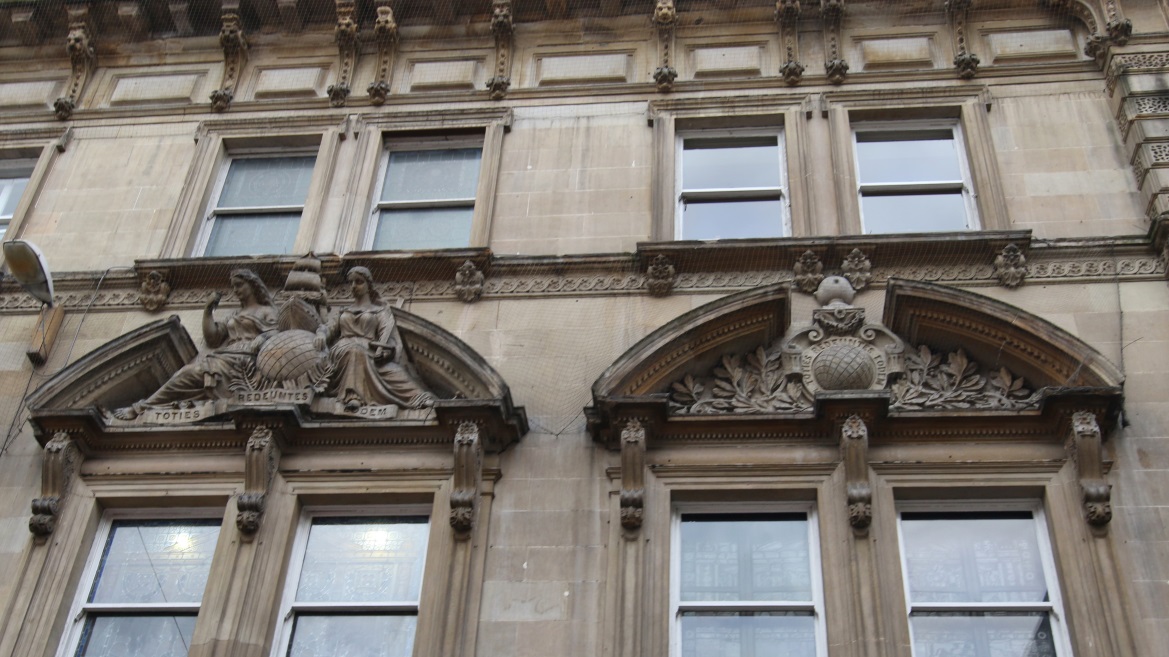 Detail on the Document Exchange building