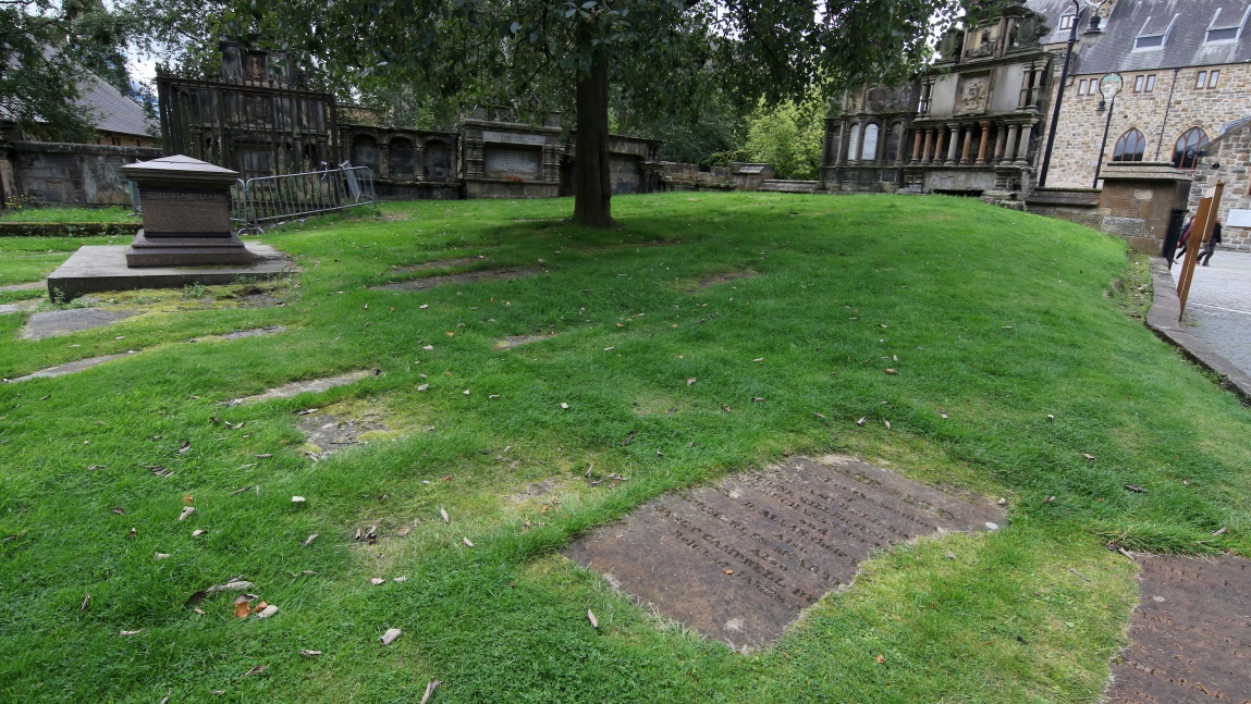 Graveyard next to the Glasgow Cathedral