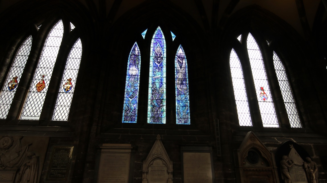Some beautifully colored stained glass