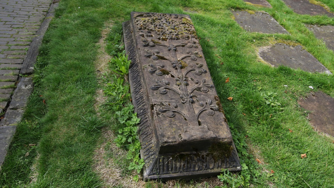 Ornate grave marker