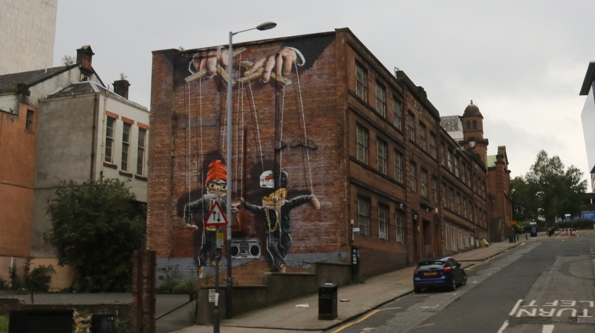 Building artwork on John Street