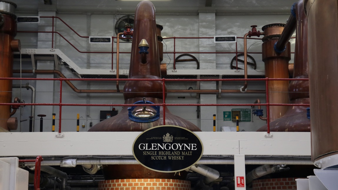 Small part of the whiskey distillery