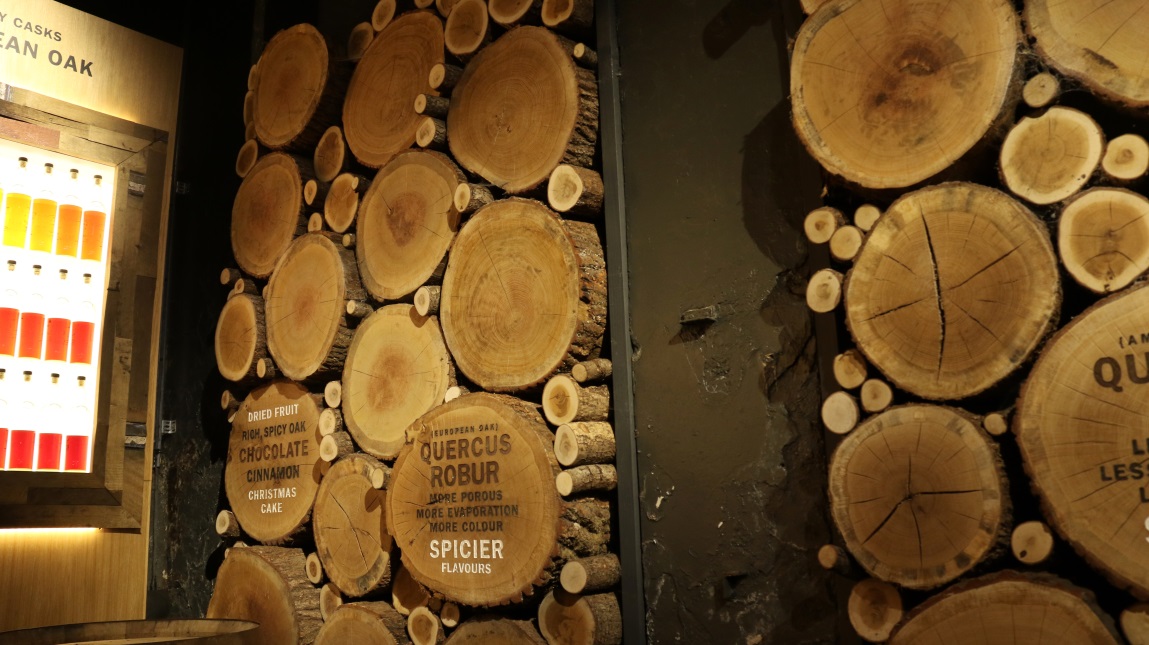 Different woods used in barrel making