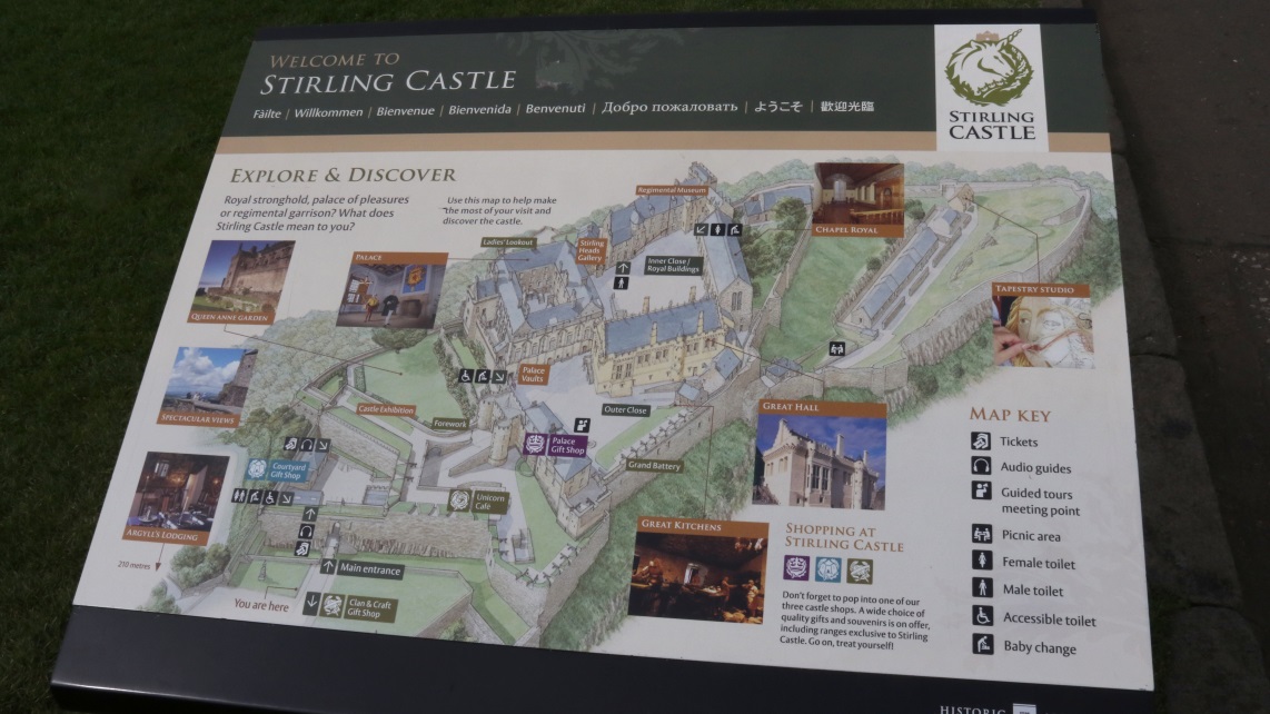 Map of Stirling Castle