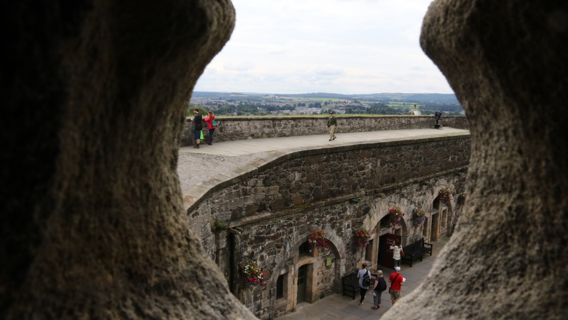 Looking out an ancient window