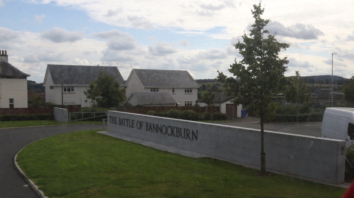 Departing the Battle of Bannockburn memorial