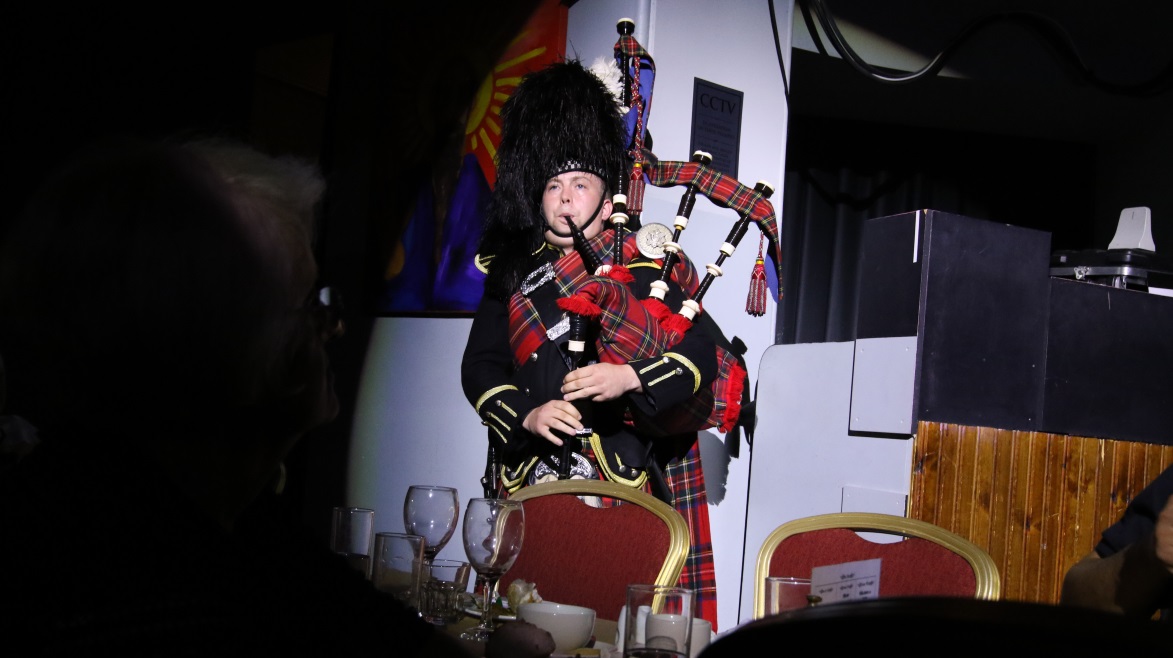 Bagpipe player