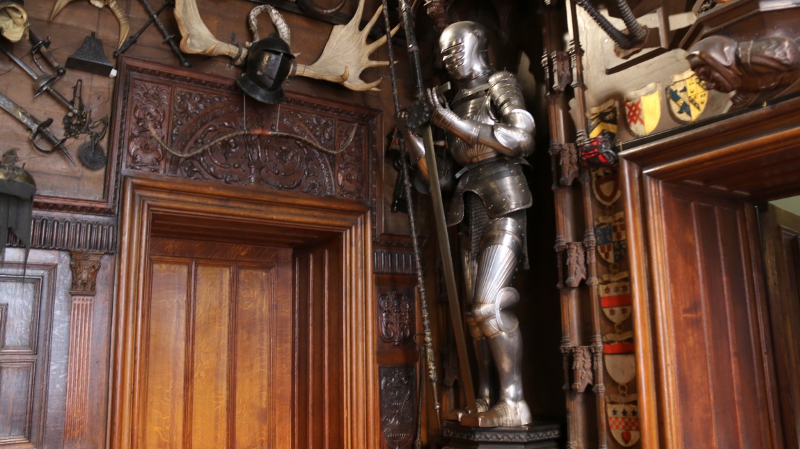 Suit of armor inside Abbotsford