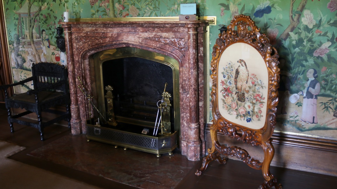 Marble fireplace