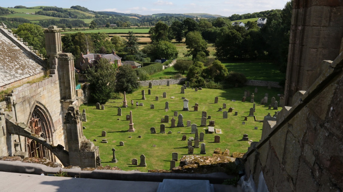 Overlooking the graveyard