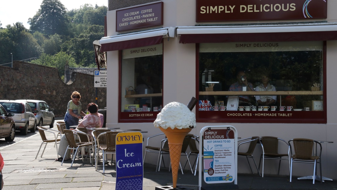 Ice cream and chocolate