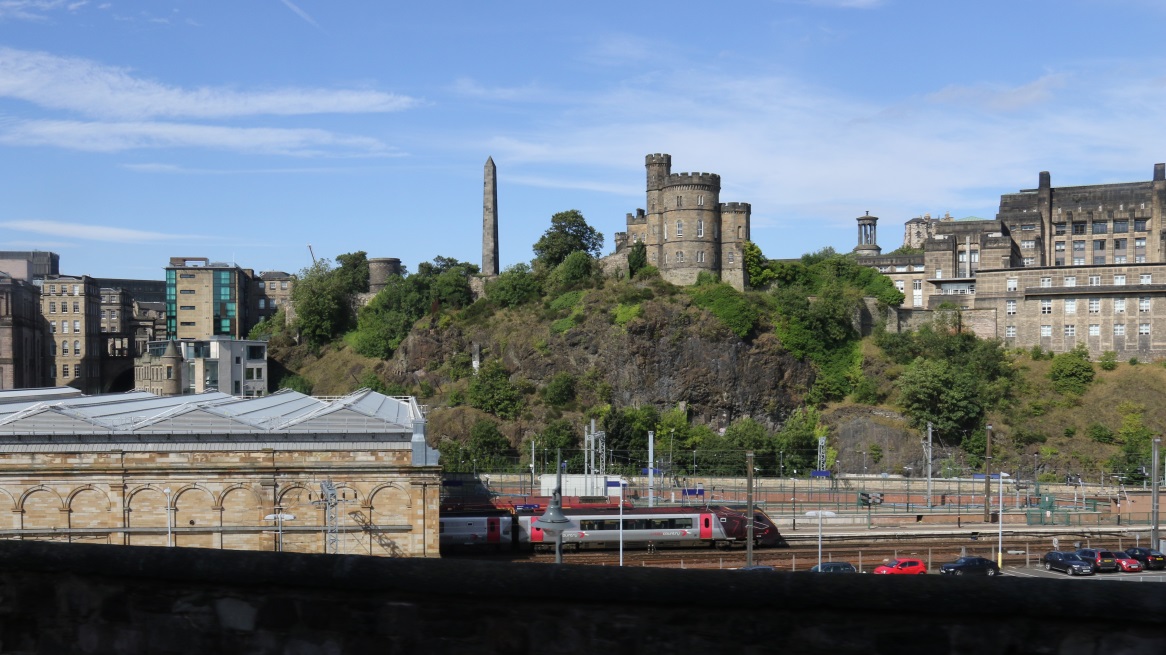 Train pulling out