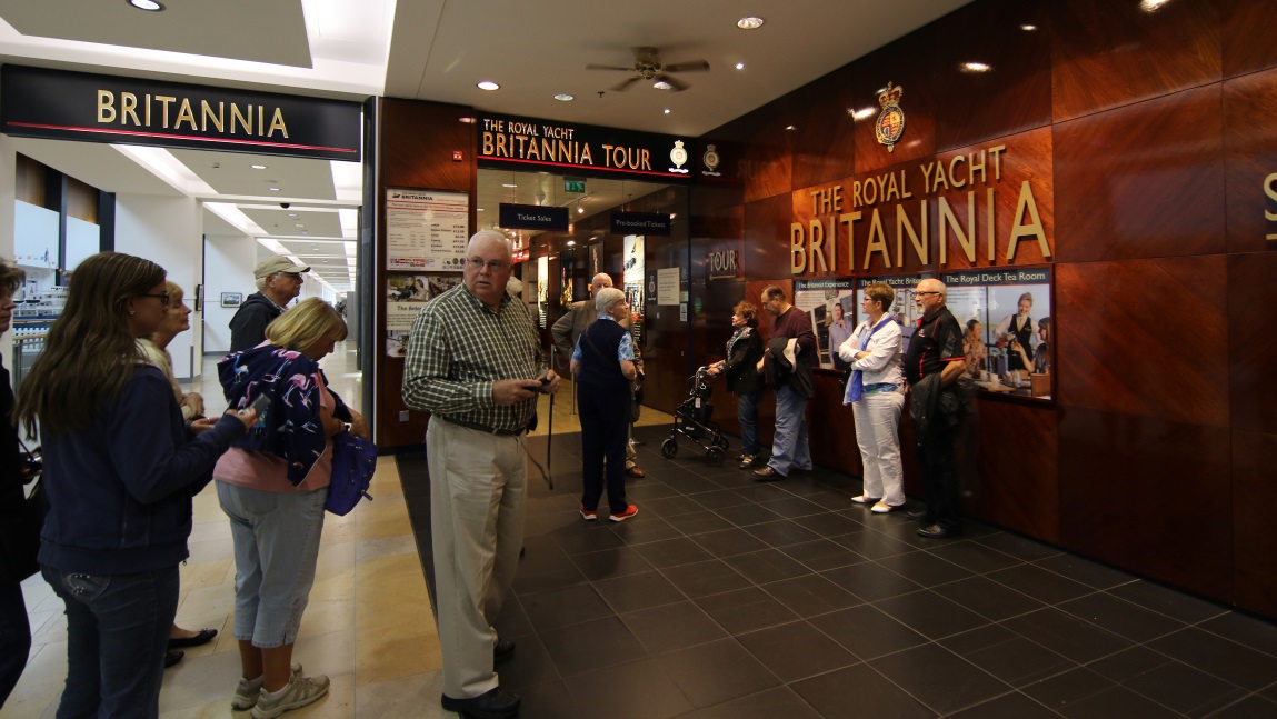 Entrance to the Royal Yacht Britannia