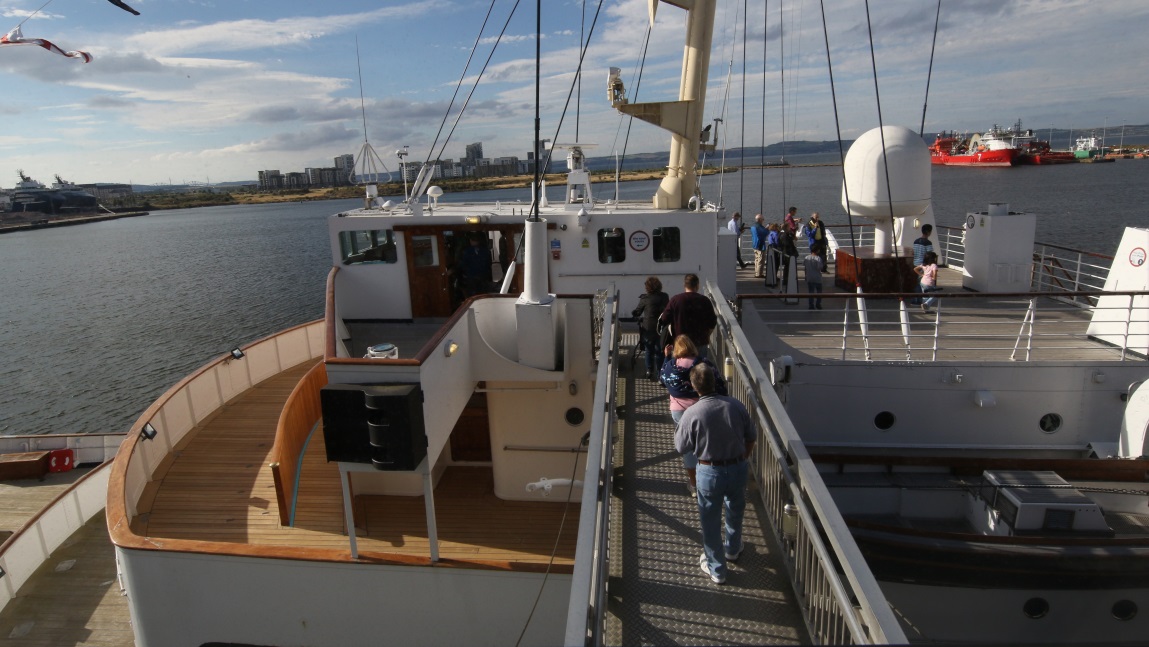 Boarding the Britannia