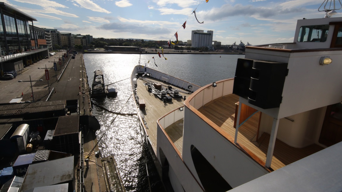 Looking toward the bow