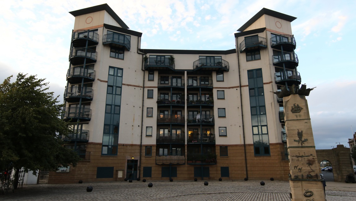 Apartment building in Leith