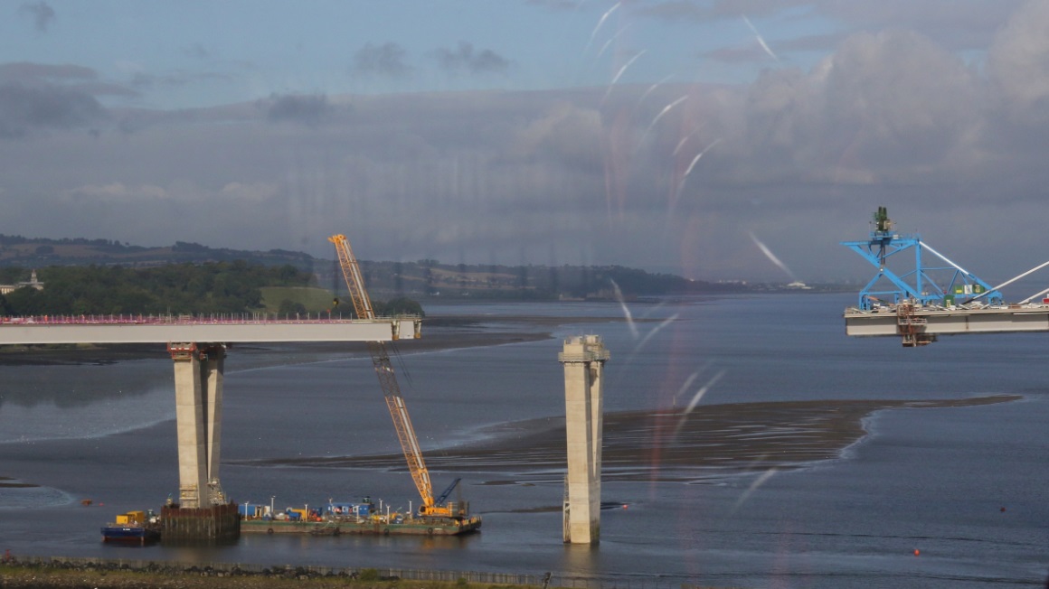 A new bridge is being built